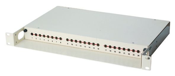 High-End-Fiber-Patch-Panel 24 Port, LC / Duplex SC Glasfaser Endbox YH1005