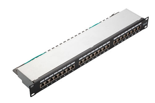 Bearing Rail Domestic Patch Panel / 24 Port Rj45 Patch Panel Glattes und flexibles Ziehen YH4007