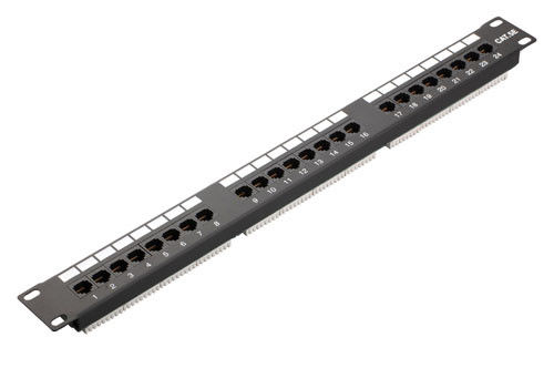 Ethernet-Netzwerk Cat5e UTP schnelle horizontale Art IDC-Art YH4009 des Schalttafel-24 Hafen-1U 19inch Ampere Tyco