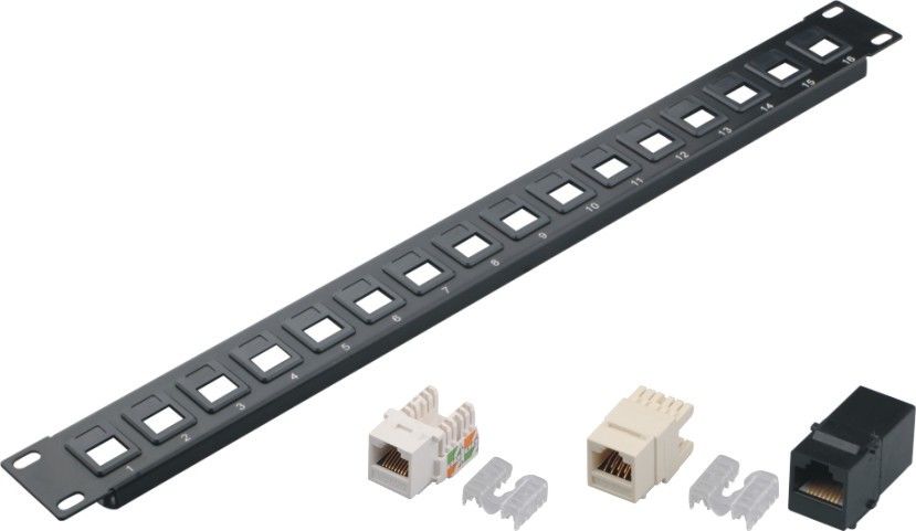 Regenfest Patch Panel Patch Cord Weiß und Schwarz Farbe Flexible Größe YH4019