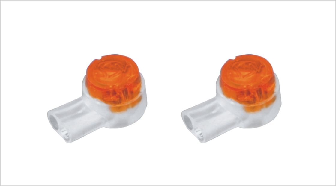 Spleiß-Verbindungsstückverstärkt Inline-Hahndraht des Draht-UY2 die orange Schnellkupplungs-Draht-Verbindungsstücke