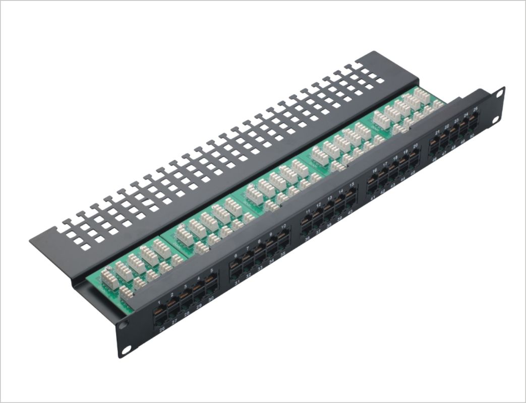 Hafen Cat3 50 Sprachausgangsnetz-Schalttafel-Kronen-fiberoptische Schalttafeln YH4004