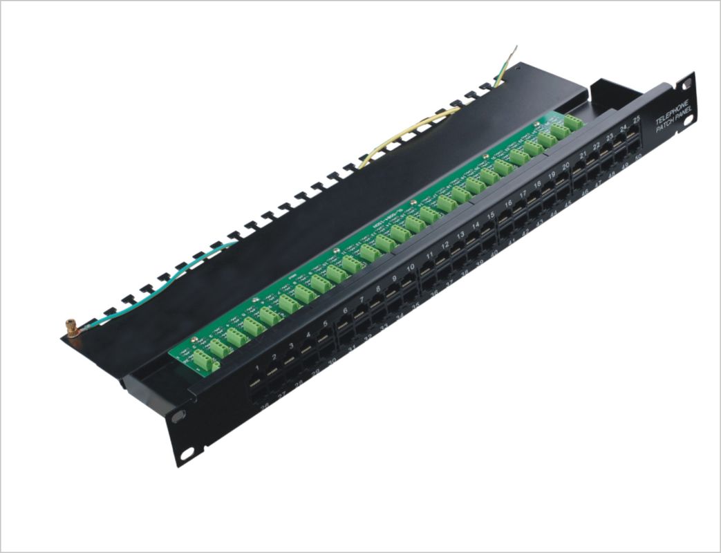 Hafen Cat3 50 Sprachausgangsnetz-Schalttafel-Kronen-fiberoptische Schalttafeln YH4004