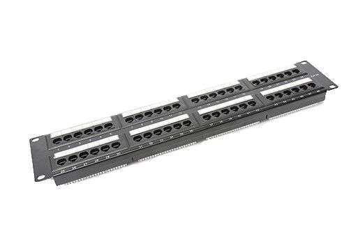 Cat6 UTP Ethernet-Schalttafeln der Netz-Schalttafel-48port 2U Ampere 0,4 - 0.7mm Leiter YH4016